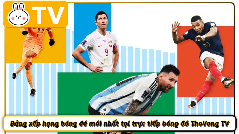 Bảng xếp hạng bóng đá mới nhất tại trực tiếp bóng đá ThoVang TV