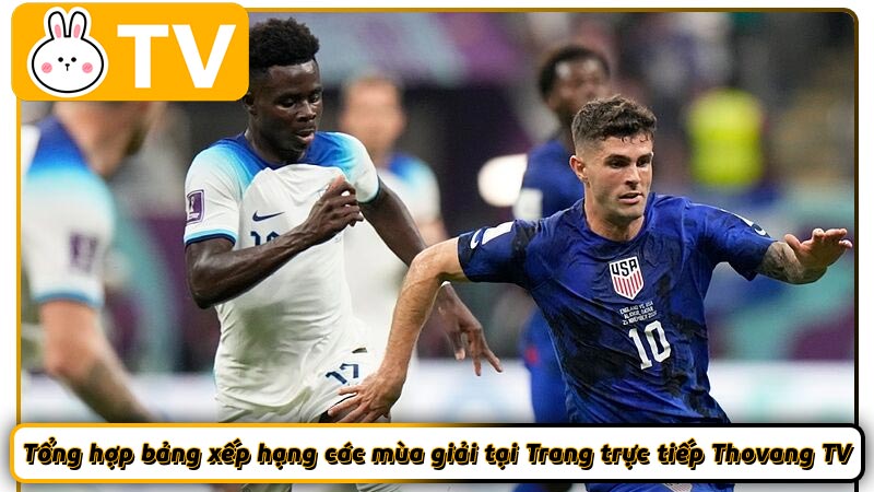 Tổng hợp bảng xếp hạng các mùa giải tại Trang trực tiếp Thovang TV